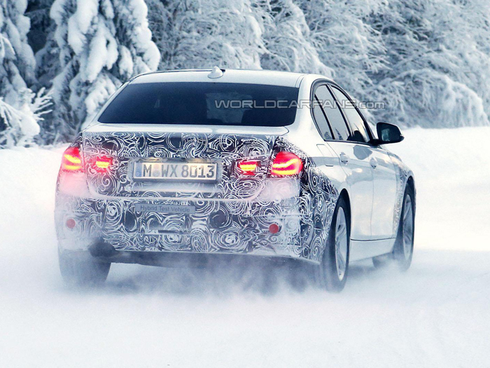 Гибридный BMW 3-Series проходит испытания холодами